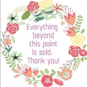 💖SOLD beyond this point💖